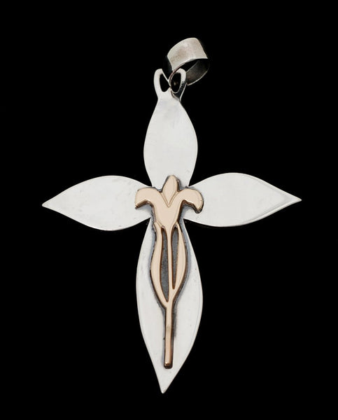 James Avery GOLDEN LILY CROSS Pendant