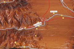 High Relief Wood Map of Nathrop Colorado Area