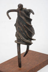 Original DEE J (D.J.) LAFON Bronze Sculpture - "Runing Man"