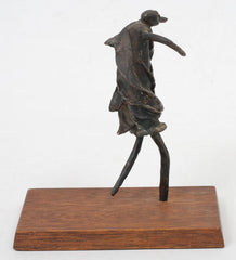 Original DEE J (D.J.) LAFON Bronze Sculpture - "Runing Man"