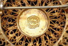 Beautiful Vermel TOPAZIO Filigree Brooch