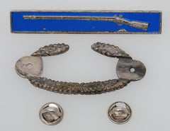 WWII TWO-PIECE Combat Infantry Badge - Sterling Silver