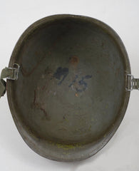 Korean War US Army Helmet w/ Welded Captains Bars (45th & 95th Infantry Liner)