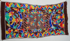 1940s College Football Theme Silk Scarf