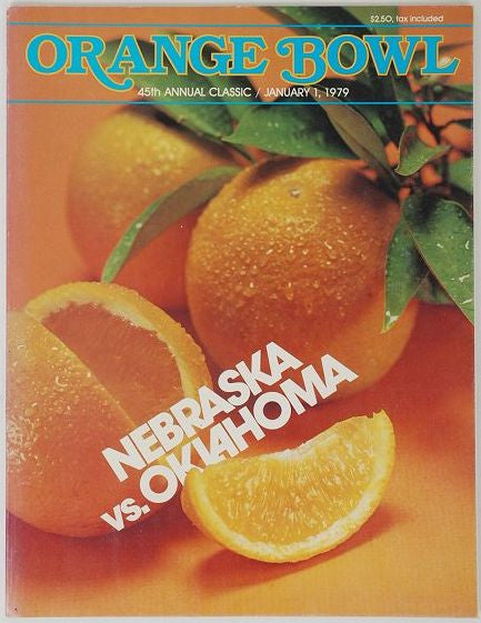 1979 Orange Bowl Football Program Oklahoma Sooners vs Nebraska