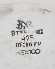 Signed Vintage ZODIAC PENDANT Mexican Sterling Silver