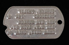 WWII Jewish Officer Judge Advocate Dog Tag with NOK