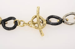 18K Gold Sarah Graham Pebble Large Link Necklace