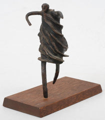 Original DEE J (D.J.) LAFON Bronze Sculpture - "Runing Man"