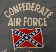 1950s/1960s Embroidered CONFEDERATE AIR FORCE Uniform Shirt