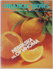 1979 Orange Bowl Football Program Oklahoma Sooners vs Nebraska