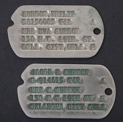 WWII Jewish Brothers Dog Tags with NOK