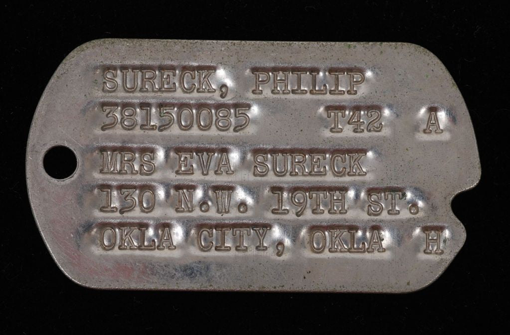 WWII Jewish Officer Judge Advocate Dog Tag with NOK