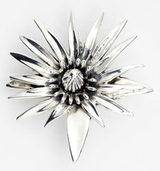 Simon Sebbag Sterling Silver Flower Brooch/Pin