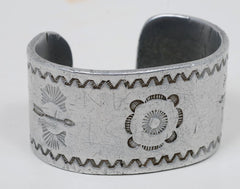 WWII Boeing B-29 Superfortress Trench Art Bracelet Native American Motif