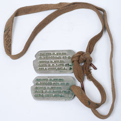 WWII US Army Doctor's Dog Tags with Next of Kin